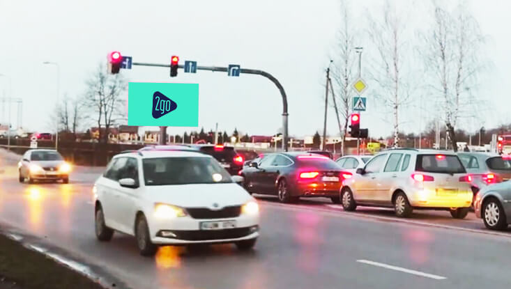 Nowy telebim „2go“ w Kownie - „Šilainiai“