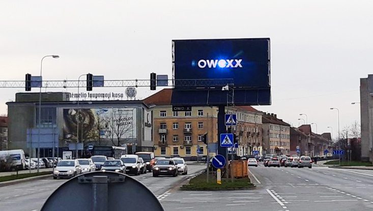Nowy telebim „2go“ w Kłajpedzie - „Baltijos prospektas“