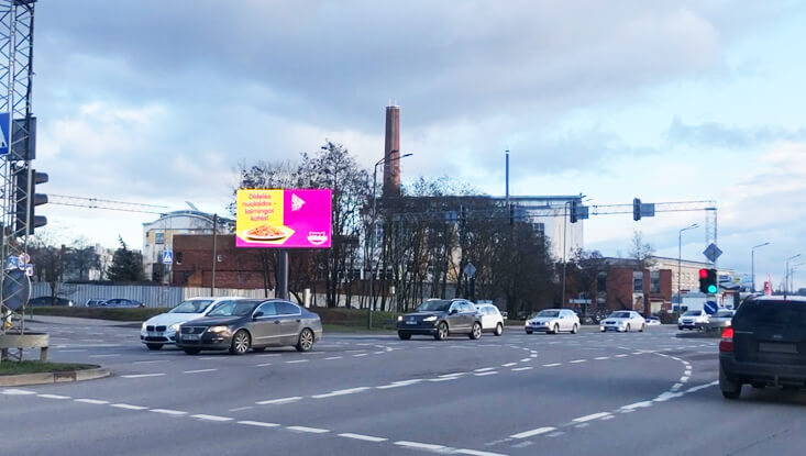 Nowy telebim „2go“ w Kownie - „Mindaugo“